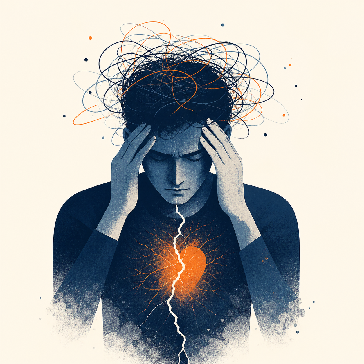stress portrait of a killer