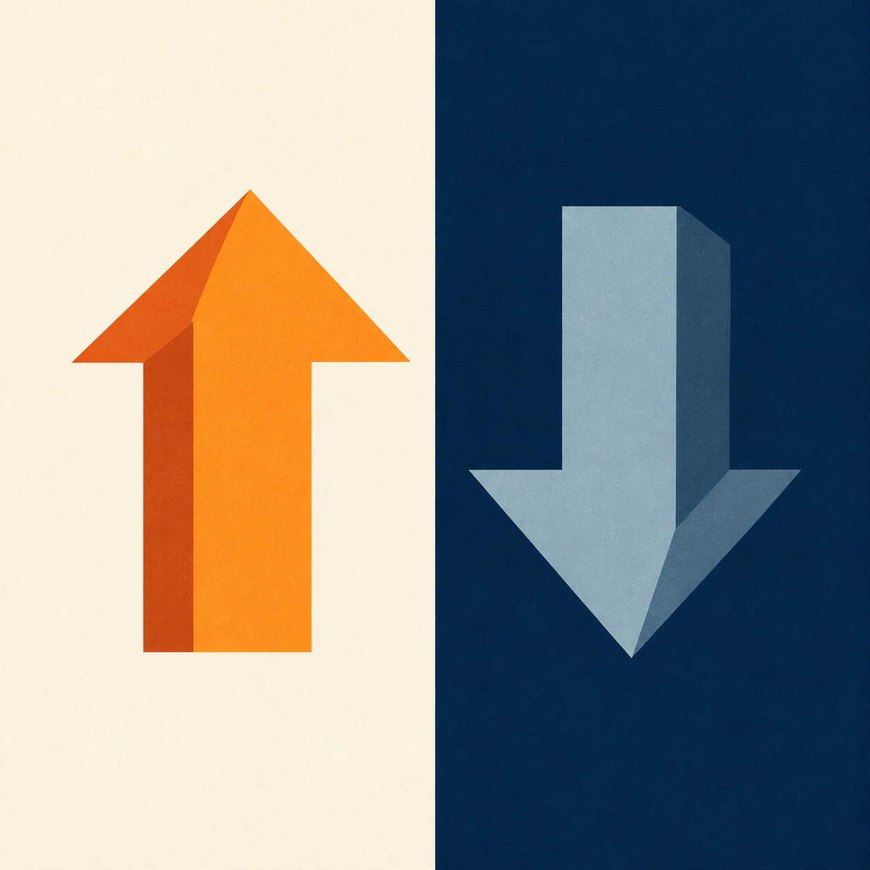 up and down