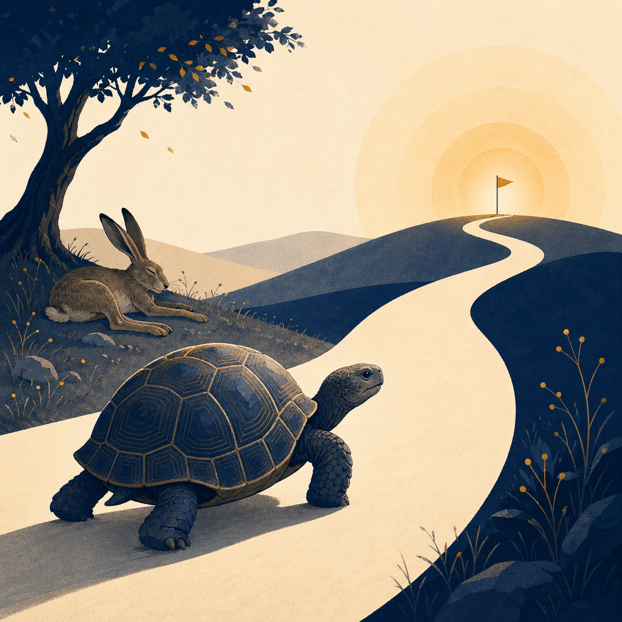 slower
