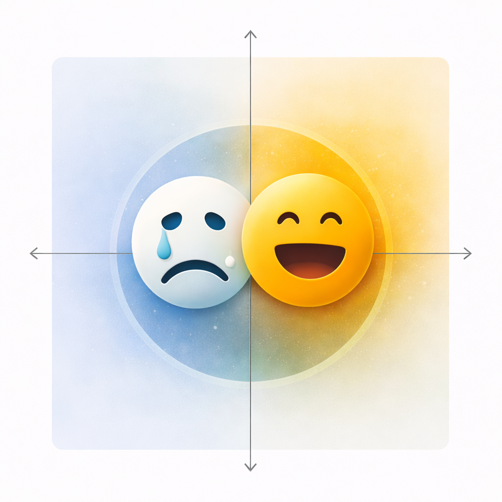 Emotional Valence vs. Arousal: Two-Dimensional Model for Emotions